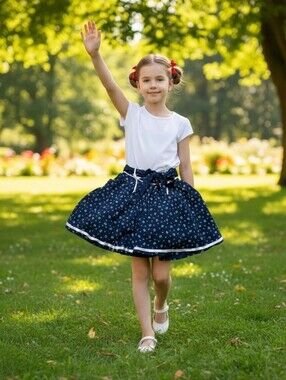 Honey Navy Blue Skirt